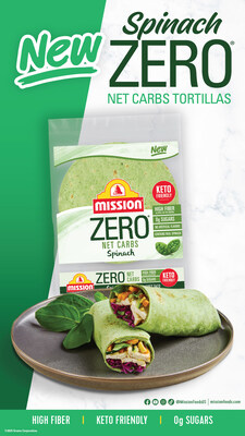 Fresh, flavorful, and ready to wrap your next meal – meet our newest Better for You® tortilla: Mission® Zero Net Carbs Spinach Soft Taco Tortillas! These tortillas are made with real spinach, packed with fiber, and taste so good you’ll forget they’re carb-conscious.