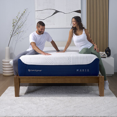 The M5 Performance® Mattress features a taller 14” profile, enhanced comfort layer, and personalized firmness options for both sleepers.