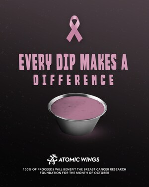 Atomic Wings Joins the Fight Against Breast Cancer with Nationwide Fundraising Campaign