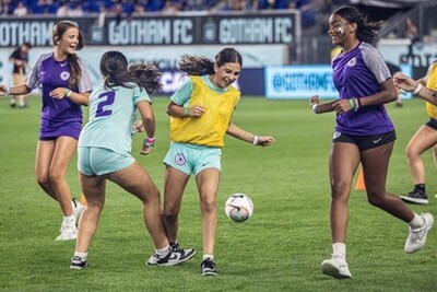 Girls Leadership offers soccer coaching with Gotham FC