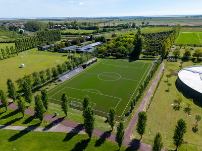 H-Farm Sports Academy soccer field at H-Farm International School in Italy H-Farm Sports Academy soccer field at H-Farm International School in Italy