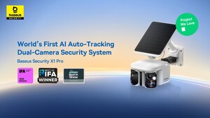 Award-Winning Baseus Security X1 Pro: The World's First Smart AI Dual-Tracking Outdoor Security Camera, Now Crowdfunding on Kickstarter
