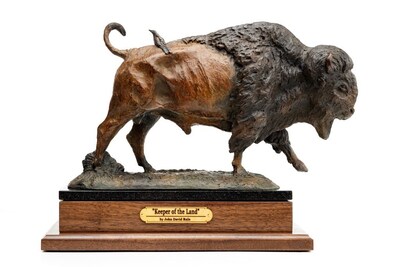 The Noble Land Stewardship Award's "Keeper of the Land" sculpture, created by Oklahoma-based artist John David Rule The Noble Land Stewardship Award's "Keeper of the Land" sculpture, created by Oklahoma-based artist John David Rule