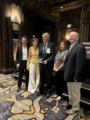 EMA Fall Meeting—Distinguished Service Awards, Chicago, IL: Brian Vaill, COO, Gaubert Oil; Kathy Gaubert; Grady Gaubert, President & CEO, Gaubert Oil; Jennifer Holder, VP, Retail, GoBears; and Dennis d’Aquin, CFO, Gaubert Oil. EMA Fall Meeting—Distinguished Service Awards, Chicago, IL: Brian Vaill, COO, Gaubert Oil; Kathy Gaubert; Grady Gaubert, President & CEO, Gaubert Oil; Jennifer Holder, VP, Retail, GoBears; and Dennis d’Aquin, CFO, Gaubert Oil.