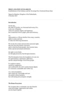 Proclamation of Haarlem