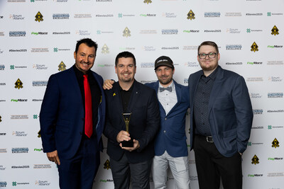 BRP’s team was presented with a Gold Stevie® Award at the Stevie Awards for Technology Excellence gala on September 16 at the Marriott Marquis Hotel in New York City. (CNW Group/BRP Inc.)