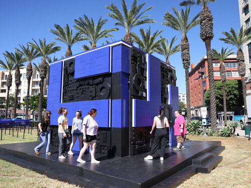Gaming fans take part in the LEGO® Code Break activation in San Diego's Gaslamp Quarter, Thursday, October 16, 2025. The experience bridges virtual and real-world play as part of the LEGO Group's rich gaming legacy during TwitchCon – the gaming industry’s premiere event. (AP Photo/Sandy Huffaker) Gaming fans take part in the LEGO® Code Break activation in San Diego's Gaslamp Quarter, Thursday, October 16, 2025. The experience bridges virtual and real-world play as part of the LEGO Group's rich gaming legacy during TwitchCon – the gaming industry’s premiere event. (AP Photo/Sandy Huffaker)