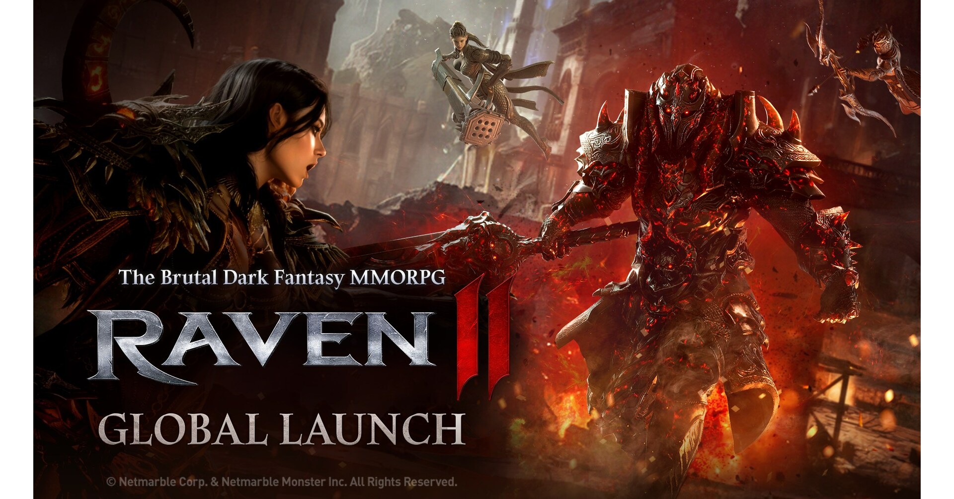 MMORPG BERGENRE "BRUTAL DARK FANTASY", "RAVEN2", DILUNCURKAN NETMARBLE SECARA GLOBAL