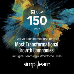 Simplilearn Named to 2026 GSV 150: Recognized Among the World's Most Transformational Growth Companies in Digital Learning &amp; Workforce Skills