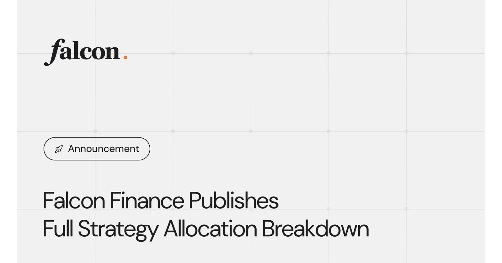 Falcon Finance Publishes Strategy Allocation Breakdown for Yield Generation Transparency