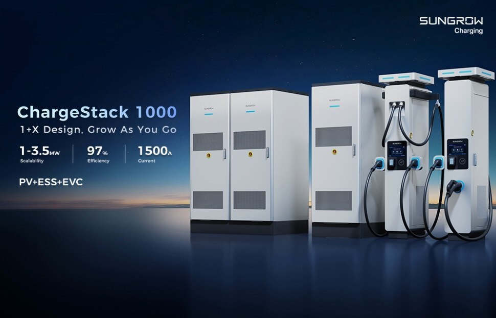 Sungrow Unveils ChargeStack 1000 -- A 3.5 MW Megawatt Charging System in Europe