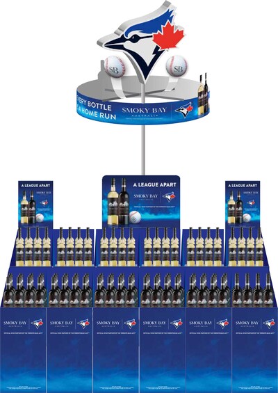 Smoky Bay Wines s'associe aux Blue Jays de Toronto™ pour proposer une présentation gagnante dans une sélection de magasins. (Groupe CNW/Phil Marketing)