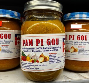 Avis de ne pas consommer le mélange d'assaisonnement 100 % haïtien de marque Pam Pi Gou