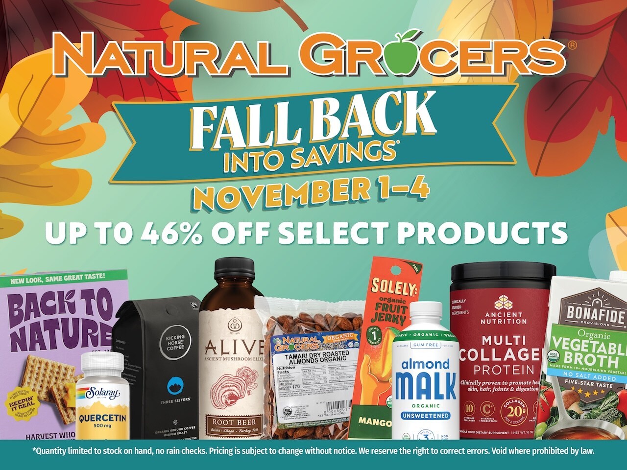 Turn Back the Clock, Turn Up the Savings at Natural Grocers®