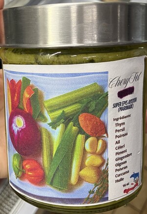 Avis de ne pas consommer de purée d'épices en pot de verre de marque Chery Fèl