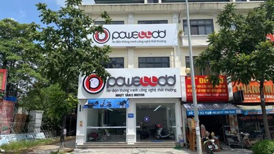 Cửa hàng xe máy điện POWELLDD tại Thành phố Bắc Giang.