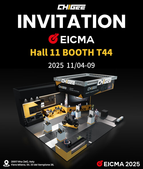 CHIGEE brings CG Radar (BSD mirror) and XR-1 dash cam to EICMA 2025. Hall 11, Booth T44, Nov 4–9. CHIGEE brings CG Radar (BSD mirror) and XR-1 dash cam to EICMA 2025. Hall 11, Booth T44, Nov 4–9.