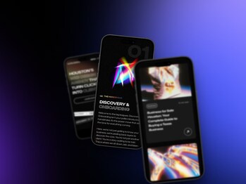Beautiful mockup of the Nimbus Media website