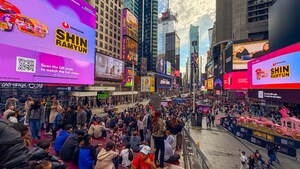 Nongshim Shin Ramyun Light Ups New York Times Square with 'KPop Demon Hunters'