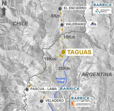 Figure 1. Location of the Taguas Property Figure 1. Location of the Taguas Property