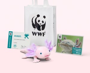 The axolotl and capybara join WWF-Canada's symbolic wildlife adoptions collection in time for the holidays
