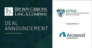 BGL Announces the Sale of ERG Environmental to Arcwood Environmental
