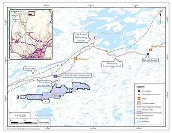 Figure 3: Property Location (CNW Group/PMET Resources Inc.) Figure 3: Property Location (CNW Group/PMET Resources Inc.)