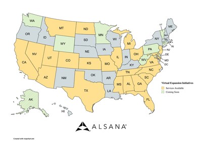 Alsana Announces Plan to Expand Virtual Eating Disorder Treatment to 30+ States, Strengthening Access to Care Nationwide