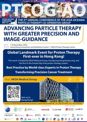 As the institution to introduce Hong Kong’s only and the Greater Bay Area’s first proton therapy system, HKSH Medical Group is hosting the 5th Annual Conference of the Asia-Oceania Particle Therapy Co-operative Group from 7 to 9 November. This is Hong Kong’s first major international academic conference on particle therapy, uniting leading global experts to elevate medical standards and bring new hope for cancer patients.