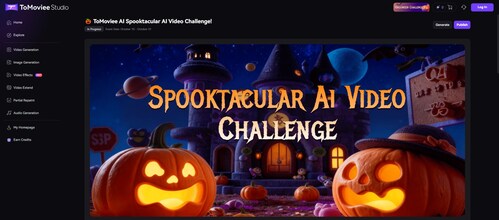 Wondershare announced the launch of the ToMoviee AI Spooktacular Video Challenge, an UGC campaign that invites creators to unleash their creativity and bring their Halloween imagination to life using ToMoviee AI.