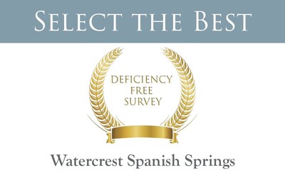 Watercrest Spanish Springs Assisted Living and Memory Care Receives 100% Deficiency Free Survey