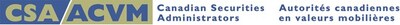 CSA logo (CNW Group/Canadian Securities Administrators)