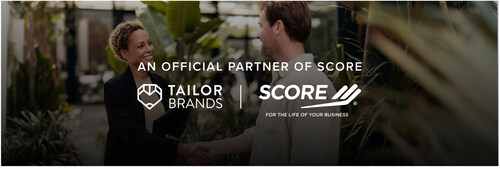 Tailor Brands proudly partners with SCORE Tailor Brands proudly partners with SCORE