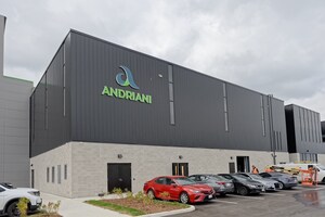 ANDRIANI ANNOUNCES OFFICIAL OPENING OF FIRST NORTH AMERICAN PRODUCTION PLANT IN LONDON, ONTARIO