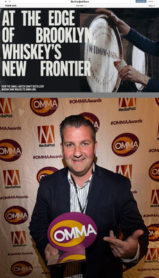 SALUK & CO. President, Peter Saluk, accepting the OMMA Award for 