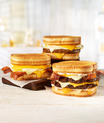 Hardee's Grilled Cheese: The timeless classic is elevated with a modern twist on a childhood favorite as a breakfast sandwich or burger