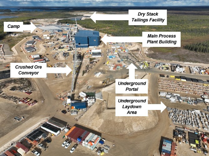 Site Layout – Looking North (CNW Group/Foran Mining Corporation)