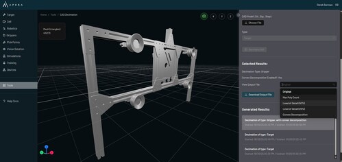 Apera AI 2025 - Dynamic Decimated Gripper in Dark Mode Apera AI 2025 - Dynamic Decimated Gripper in Dark Mode