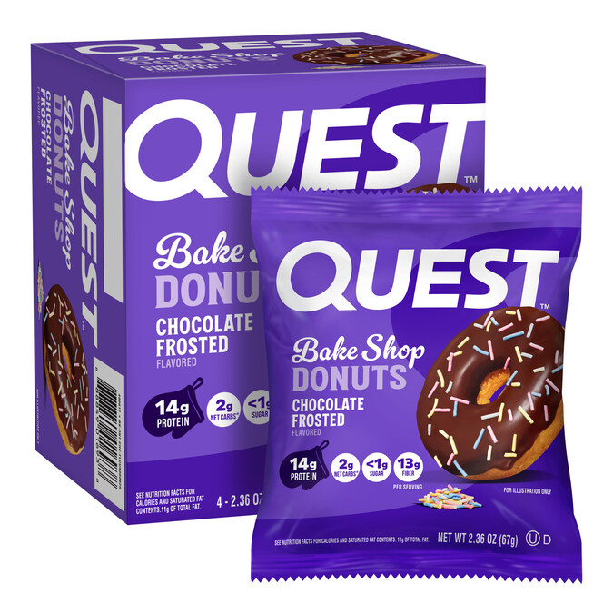 Quest Quest Bake Shop Chocolate Frosted Donuts — product image