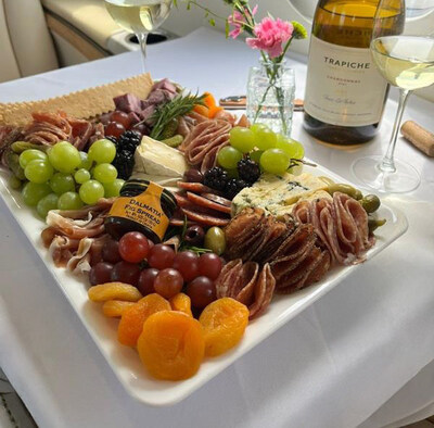 AtYourJet fruit and cheese platter
