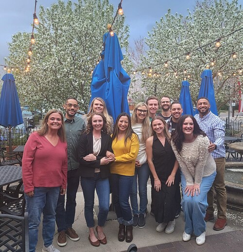 Roth Staffing's Denver team meet up to connect and share best practices.