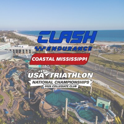 Join us for the debut of the 2026 CLASH Endurance Coastal Mississippi Event & USA Triathlon Collegiate Club National Championships March 27-29. Collegiate athletes & weekend warriors alike are invited to experience an epic weekend filled with endurance, fun and community. Visit clashendurance.com to register today!