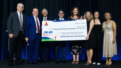 CITGO executive leadership team presenting check to MDA leadership.