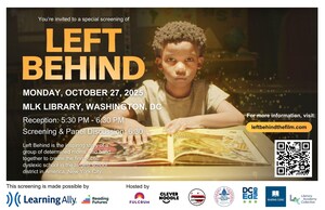 Learning Ally Co-Sponsors Washington, D.C. Screening of Left Behind -- A Documentary Celebrating the Fight for Dyslexia Equity