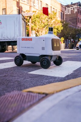Avride and Grubhub robot delivery partnership