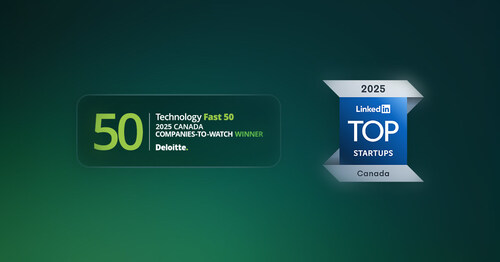 Orchestry ranked #15 in Deloitte’s Technology Fast 50™ Companies-to-Watch and #8 on LinkedIn Top Startups Canada 2025. (CNW Group/Orchestry Software)