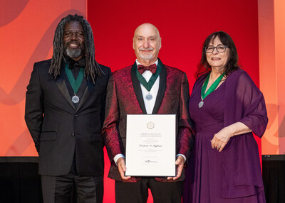 American Society of Landscape Architects (ASLA) Fellow, Rick Huffman (center), with ASLA president, Kona Gray (left), and ASLA Council of Fellows Chair Terry Warriner Ryan (right)