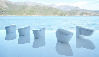 The NEOREST portfolio (l–r): NEOREST RS, AS, LS, NX, and WX. Each model is the culmination of more than a century of innovation by TOTO, combining advanced technology with elegant design to achieve luxury, wellness, and sustainability in the bathroom. From sculpted silhouettes to smart performance, every NEOREST transforms daily routines into restorative, spa-like experiences.