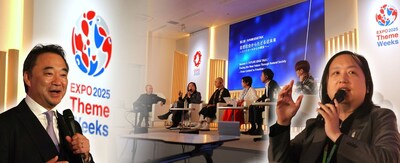 L to R: Ikuo Tateishi, President of the Human Renaissance Institute; Audrey Tang, 2025 Right Livelihood Award Winner and other experts convene in Osaka Expo 2025, Japan L to R: Ikuo Tateishi, President of the Human Renaissance Institute; Audrey Tang, 2025 Right Livelihood Award Winner and other experts convene in Osaka Expo 2025, Japan