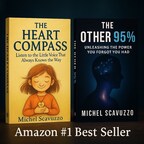Michel Scavuzzo's Amazon #1 New Release books The Heart Compass and The Other 95% bridge neuroscience, spirituality, and human potential.